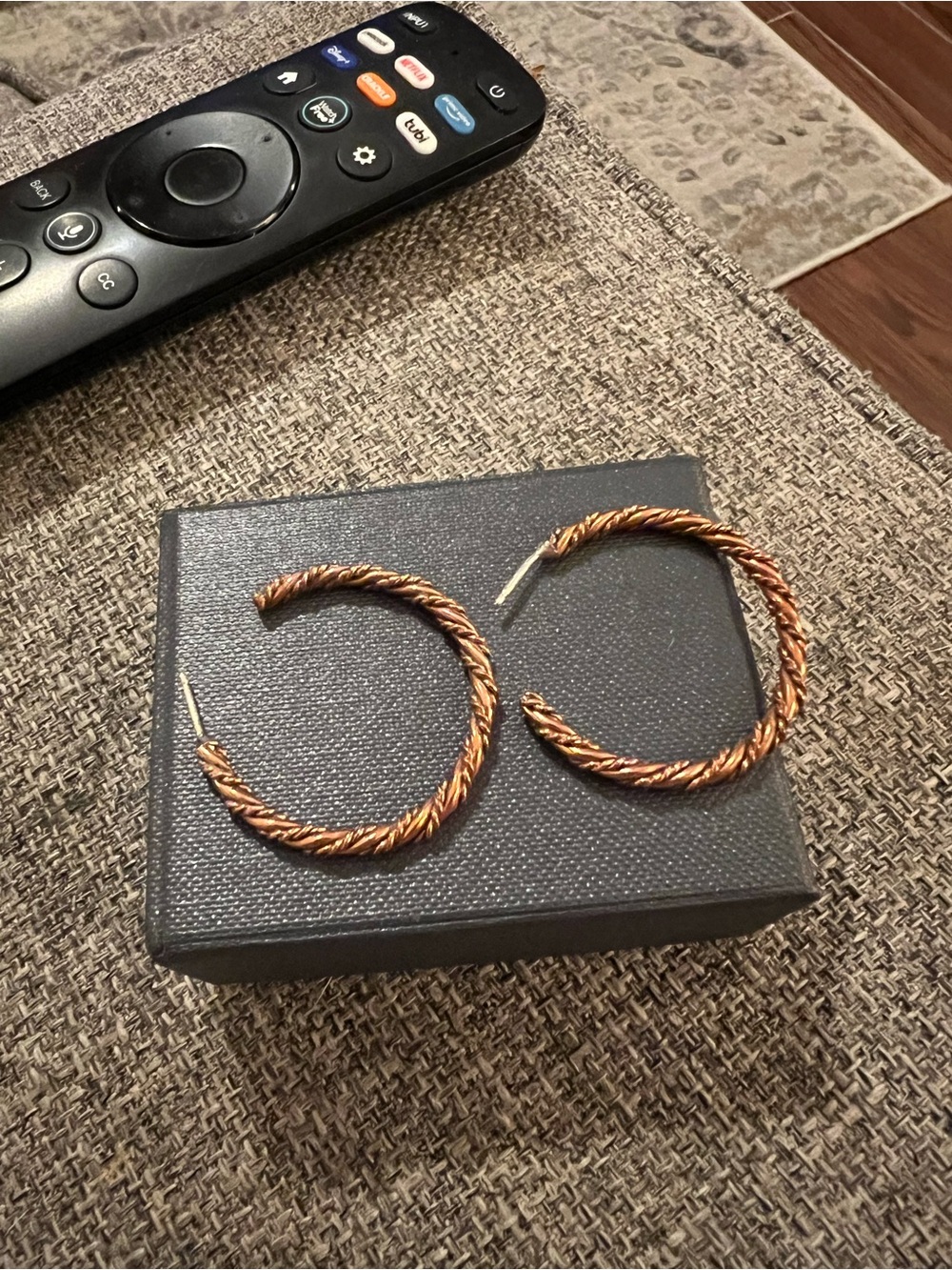 Twisted Copper Hoop Earrings - Chaco Canyon